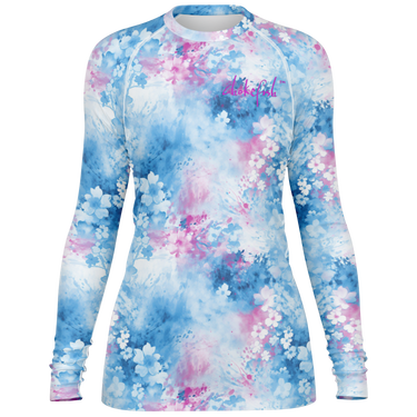 Chokefish™ Long Sleeve Rashguard Acid-Wash Woman's Shirt-006
